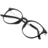 VisionGlobal Blue Light Blocking Glasses for Women/Men, Anti Eyestrain, Computer Reading, TV Glasses, Stylish Oval Frame, Anti Glare (Black, +2.00 Magnification) view 1