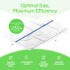 Towels N More 60 oz 31oz Cotton Kitchen Cleaning Towels, Reusable Bar Mop Towel, Commercial Grade Quality, Blue Stripe view 3