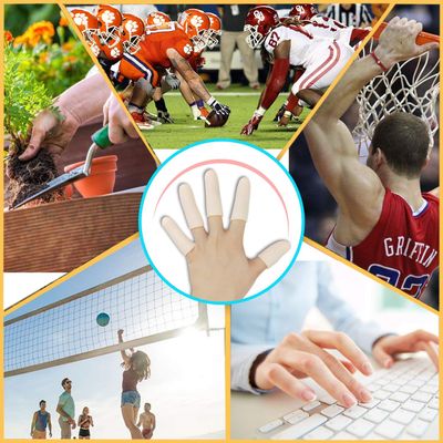 Finger Cots Finger Protectors Finger Guards Cots Crafting Gloves Finger Support Finger Sleeves for Trigger Finger Hand Eczema Finger Sleeves Corn Cracking Arthritis Anti Slip Heat Resistant 10PCS