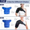 NEWGO Shoulder Ice Pack Wrap, Ice Shoulder Brace for Rotator Cuff and Arm, 3D Gel Cold Compression Sleeve for Injuries Reusable, Instant Cold Compress Wrap for Surgery Recovery & Shoulder Discomfort view 2