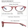 VEVESMUNDO Round Reading Glasses Vintage Large Frame Spring Hinge Blue Light Blocking Glasses for Women Men view 2