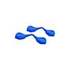 Betterun Blue Replacement Nose Pads Pieces Ear Socks Rubber Kits for Oakley RadarLock Path view 3