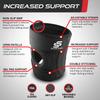 Sleeve Stars Knee Brace & Knee Support for Men & Women, Knee Compression Sleeve for Knee Pain, Protection Wrap for Working Out (XL-3XL) view 3