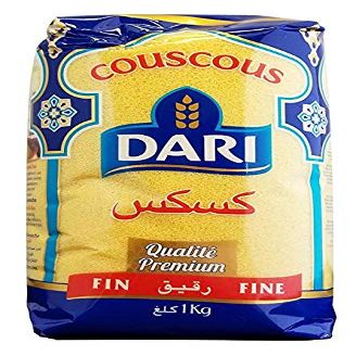 Dari Fine Moroccan Couscous 1kg, 2.2lb, Pack of 3
