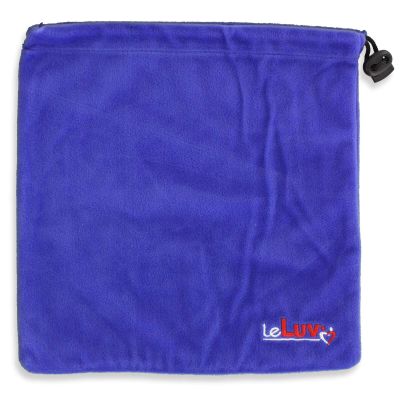 12 inch x 12 inch Storage Gift Bags Square Single Layer Royal Blue Velvet-Like Embroidered Polyester with Draw String
