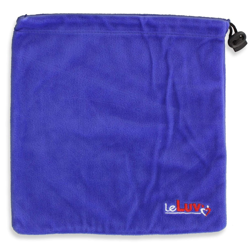 12 inch x 12 inch Storage Gift Bags Square Single Layer Royal Blue Velvet-Like Embroidered Polyester with Draw String