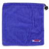 12 inch x 12 inch Storage Gift Bags Square Single Layer Royal Blue Velvet-Like Embroidered Polyester with Draw String view 1