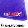 12 inch x 12 inch Storage Gift Bags Square Single Layer Royal Blue Velvet-Like Embroidered Polyester with Draw String view 2