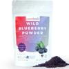 powbab Wild Blueberry Powder: 100% Whole Wild Blueberries (6 oz). Canada Grown. Not from Freeze Dried Blueberries, Not Blueberry Extract, No Juice Concentrate, Not Bilberry. Pure Fruit Powder, Non-GMO view 1
