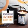 CITea - 100% Natural Soy Wax Scented Candle, Stress Relief Soy Candle with Natural Oils, Large Candle 8 Oz, Sandalwood and Musk Scent, Relax view 2