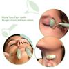 100% Natural Jade Gua Sha Scraping Massage Tool with Carved Chinese Character"Longevity", Xiuyan Jade from Peking, China.Wonderful Tools for SPA Treatment view 2