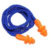25 Pairs Corded Ear Plugs Soft Silicone Reusable Earplugs Noise Cancelling for Hearing Protection, Sleeping (Orange) view 1
