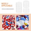 2-Pack 7 Day Pill Organizer Large Travel Medicine Storage Box with 3 Compartments Weekly Stackable Vitamin Case view 4