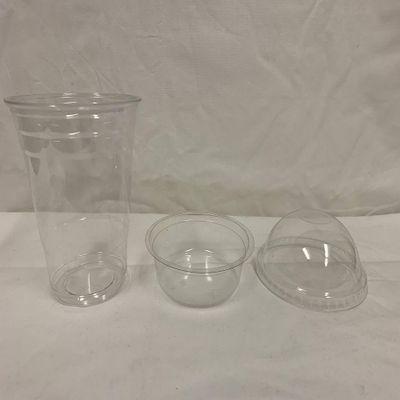 16 Ounce Clear Plastic Cups with inner cup and Lids (150 Count) 16 Oz Dessert Cups with Lids - Plastic Fruit Cups