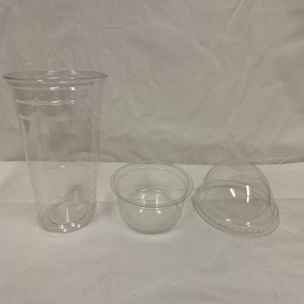 16 Ounce Clear Plastic Cups with inner cup and Lids (150 Count) 16 Oz Dessert Cups with Lids - Plastic Fruit Cups