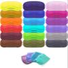 Eye Mask Sleep Masks Pack of 36 PorsMing Sleeping Mask Blindfold Eye Cover Team Building Games Party with Nose Pad and Adjustable Strap for Women Men Kids 4 Layers Colors (18 Color 36 Pieces) view 1