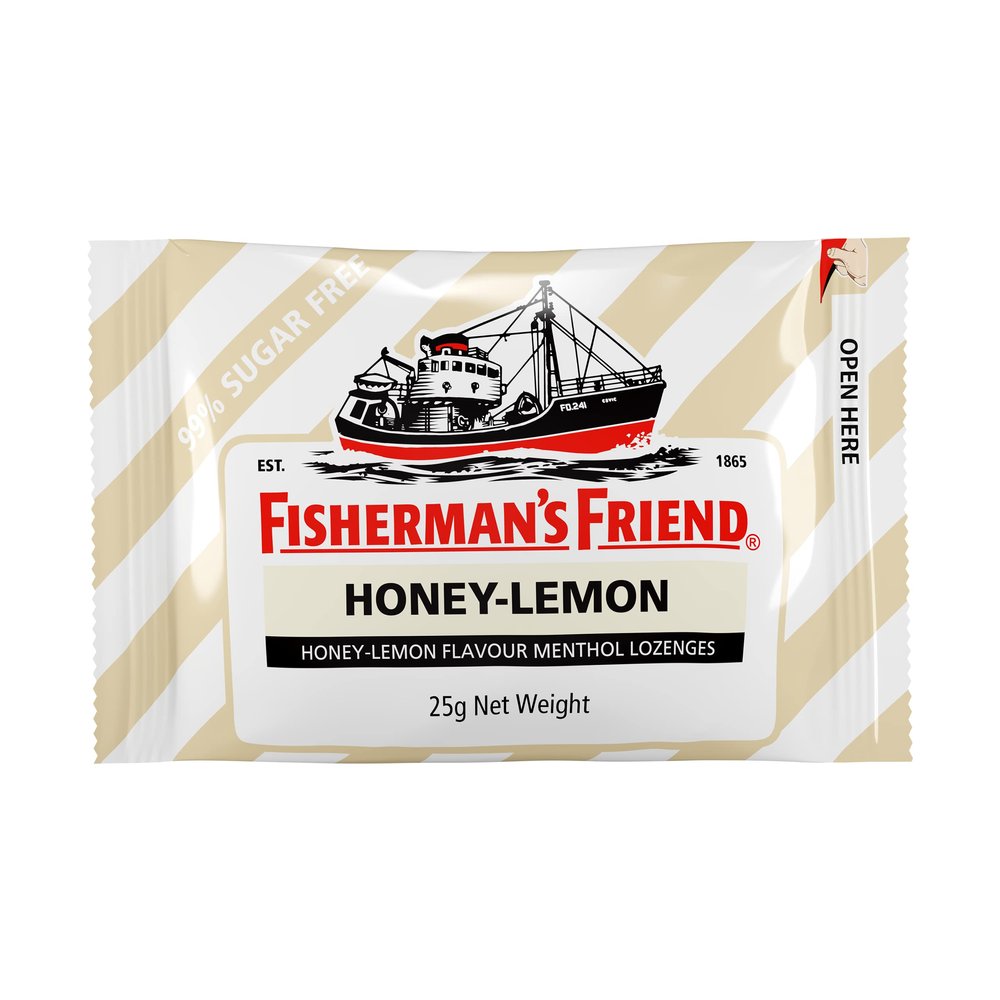 Fishermans Friend Sugar Free Honey & Lemon Lozengers 25gm x 12