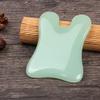 100% High Quality Natural Jade Scraping Gua Sha Massage Tool with Printed Chinese Character Blessing, Wonderful Massager for SPA Treatment, Facial Massage,Back Massage. view 1