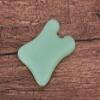 100% High Quality Natural Jade Scraping Gua Sha Massage Tool with Printed Chinese Character Blessing, Wonderful Massager for SPA Treatment, Facial Massage,Back Massage. view 2