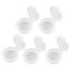 Artibetter 10PCS Mini Empty Clear Round Box with Lid Pill Box Earplug Storage Small Pill Case Small Pill Case view 1