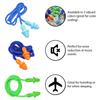 12 Pairs Corded Ear Plugs Soft Silicone Reusable Earplugs Noise Cancelling for Hearing Protection, Sleeping (Combo 12) view 2