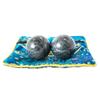 Addune Chinese Baoding Balls Dark Grey Health Exercise Stress Hand Balls Natural Chinese Health Medicine Marble Balls (Dark Grey, 1.4'') view 1