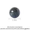 Addune Chinese Baoding Balls Dark Grey Health Exercise Stress Hand Balls Natural Chinese Health Medicine Marble Balls (Dark Grey, 1.4'') view 3