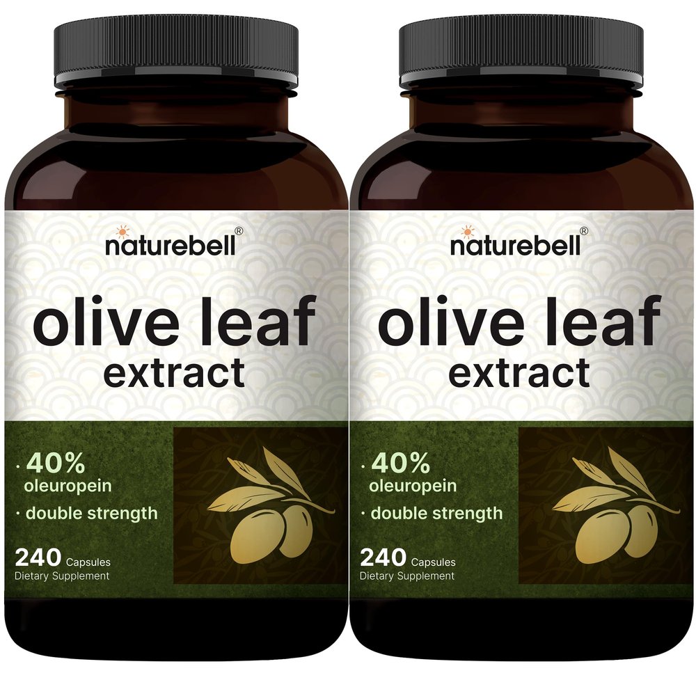2 Pack Olive Leaf Extract 30000mg, 480 Total Capsules | 40% Active Oleuropein, 50:1 Herbal Equivalent  Rich in Polyphenol & Flavonoid Antioxidants for Immune & Heart Health  Non-GMO