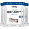 Think Jerky Classic Beef Jerky, Grass-Fed High Protein Beef Jerky, Gluten Free, No Antibiotics or Nitrates, Healthy Chef Crafted Recipe, Low Calorie and Low Fat - 2.2 oz Bags, 8 Pack view 1