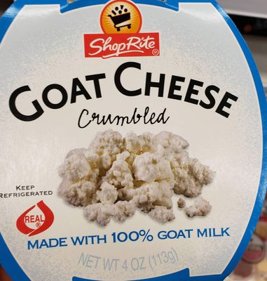 2 pack of Shop Rite Goat Cheese Crumbled 4 oz (Total 8oz)