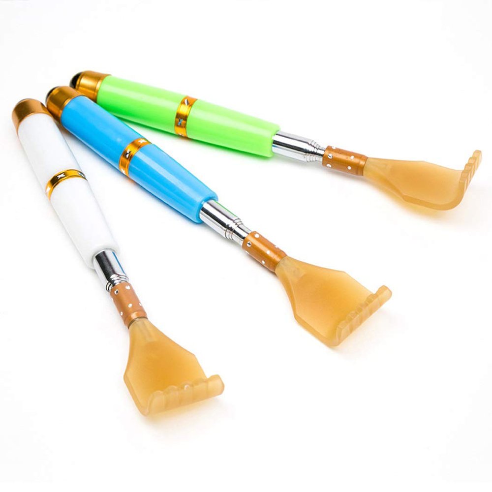 Abcsea 1 Piece Extendable Telescopic Back scratchers, itching Stick for Back, Back Scratcher extendable (Random Color)