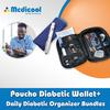 Medicool Daily Diabetic Organizer+Poucho Single Pen Bundle Carrying Cooling Wallet view 2