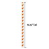 100ct Paper Straws Smoothie 10.25" Eco-Friendly Color Stripes Home Drinks Party view 3
