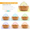 2025 Upgraded Remote Handmade Glass & Real Wood Essential Oil Diffuser, Aromatherapy Diffuser, 200ml Aroma Humidifier, Cool Mist with 7 LED Colors, Waterless Auto Shut-Off for Home Office Bedroom Gift view 3
