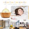 2025 Upgraded Remote Handmade Glass & Real Wood Essential Oil Diffuser, Aromatherapy Diffuser, 200ml Aroma Humidifier, Cool Mist with 7 LED Colors, Waterless Auto Shut-Off for Home Office Bedroom Gift view 4