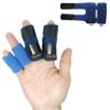 BodyMoves 2 Double Sided Solid Support Finger Splints Plus 2 Sleeves 2020 Edition(Aqua Blue)