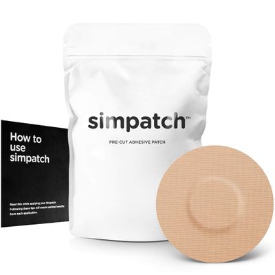 SIMPATCH Universal Adhesive Patch, No Hole (25-Pack) (Beige)