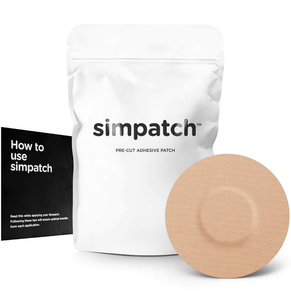 SIMPATCH Universal Adhesive Patch, No Hole (25-Pack) (Beige)