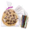 200 Pack Clear Cellophane Bags for Favors - Transparent Goodie for Birthday Party, 4x6 Inch with 5-Inch Twist Ties - Candy, Treat for Gift Giving view 1