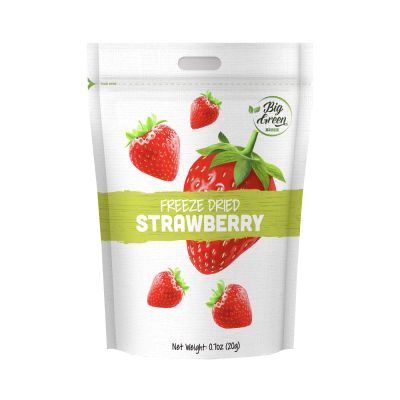 Big Green Organic Food- Freeze-Dried Strawberry, Healthy Snacks, Natural Flavor (12)