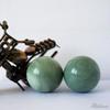 Addune Dark Green Baoding Balls Marble Chinese Health Exercise Massage Balls Stress Relieve Hand Exercise Tool Relax Fingers Gift (Dark Green, 2'') view 4