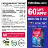 AFC Japan Diamond Vision PRO  Improved, Up-Sized Formula - Lutein & Zeaxanthin 4X with Eye Vitamins  Visual Health Supplement for Adults, Screen Exposure, Night Use, 60 Softgels view 2