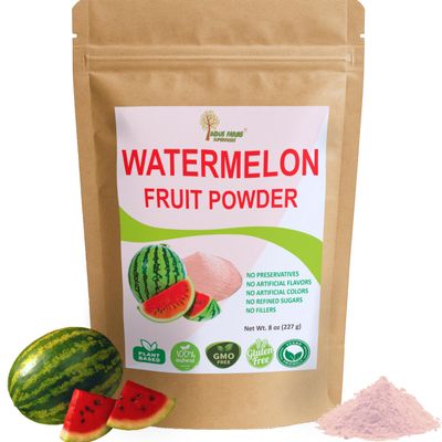 Indus Farms 100% Natural Watermelon Fruit Powder, 8 oz, Pre-Workout & Post-Workout Supplement, Non-GMO, Vegan