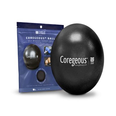 Tune Up Fitness Coregeous Ball | Psoas Release Tool, Abdominal, Belly & Lower Back Release | Core Ball, Exercise Ball for Low Back, Stress & Digestive Relief, Improved Breathing & Sleep (Graphite)
