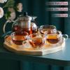 BTaT- Glass Tea Pot Set, Set of 4, Double Wall Glass Tea Cup and Kettle with Infuser view 4