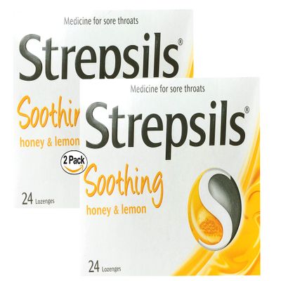Strepsils Honey & Lemon 24 Lozenges 2 Pack