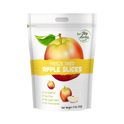 Big Green Organic Food- Freeze-Dried Apple, Healthy Snack, (12)