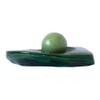 Addune Dark Green Baoding Balls Marble Chinese Health Exercise Massage Balls Stress Relieve Hand Exercise Tool Relax Fingers Gift (Dark Green, 1.4'') view 3