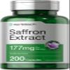 Horbach Saffron Extract Supplement | 200 Capsules | Pills for Women & Men | Non-GMO, Gluten Free view 1
