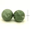 1.4'' Dark Green Marble Chinese Baoding Health Stress Exercise Balls Craft Collection (Box-Package) ZD138 view 2